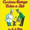 A book cover with two people and one of them is holding something