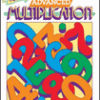 A book cover with numbers and the word " advanced multiplication ".