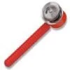 A red handle with a can in it