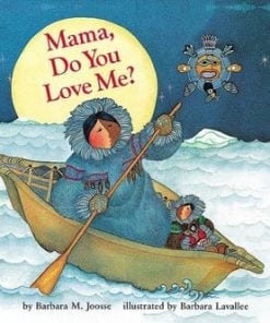 A picture book cover with an inuit woman paddling a boat.