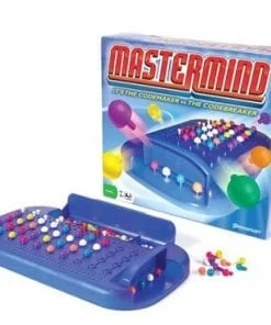 A blue board game with balloons on it.