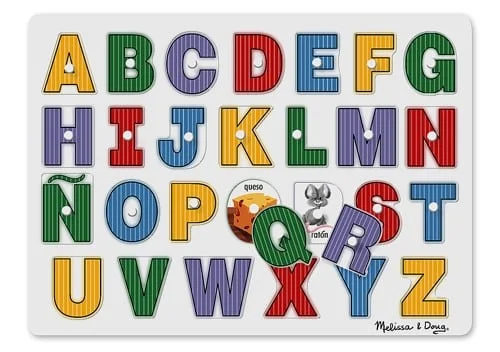 Alphabet(Spanish): See Inside Peg Puzzle
