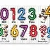 A wooden board with numbers and bears on it