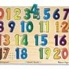A wooden board with numbers on it