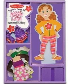A magnetic doll set with magnets and clothes.
