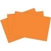 A set of three orange sheets of paper.