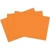 A set of three orange sheets of paper.