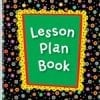 A lesson plan book with polka dots on it.