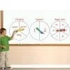 A boy is standing in front of a whiteboard