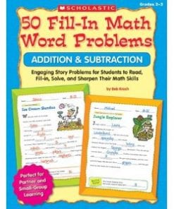5 0 fill-in math word problems : addition & subtraction