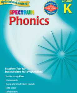 A book cover with the words " spectrum phonics " written in front of it.
