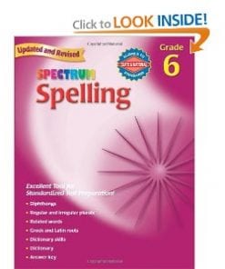 Spectrum spelling grade 6 workbook