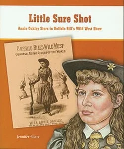 A book cover with an image of a girl holding a stick.