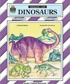 A book cover with different types of dinosaurs