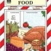 A book cover with food on it