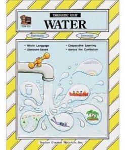 A book about water with pictures of the words and images.