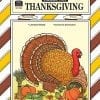 A turkey is sitting on the cover of an adult coloring book.