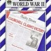 A newspaper with the headline " churchill claims victory ".