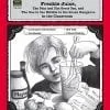 A book cover with a person drinking from a glass