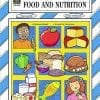 A book cover with food and nutrition on it.