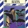 A book cover with bats flying in the sky.