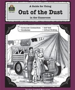 A book cover with people standing around in front of tents.