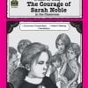 A book cover with a picture of a girl and the words " courage of sarah noble in the classroom ".