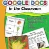 A book cover with an image of leaves and the words " google docs in the classroom ".