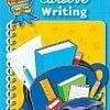 Cursive Writing workbook cover with school supplies