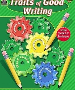 A book cover with pencils and gears