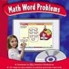 A girl is using the cd to teach her math word problems.