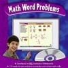 A boy is using the math word problems cd.