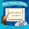 A girl is using the screen to record her sentences.