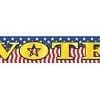 A banner that says " vote ".