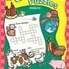A crossword puzzle book with pictures of animals.