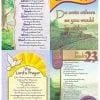 A series of prayer cards with verses.