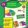 A book cover with numbers and fractions