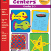 A book cover with four different pictures of different types of centers.