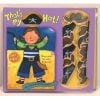 A book with a picture of a boy in pirate costume.